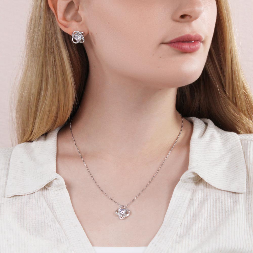 Bridesmaid discount knot necklace